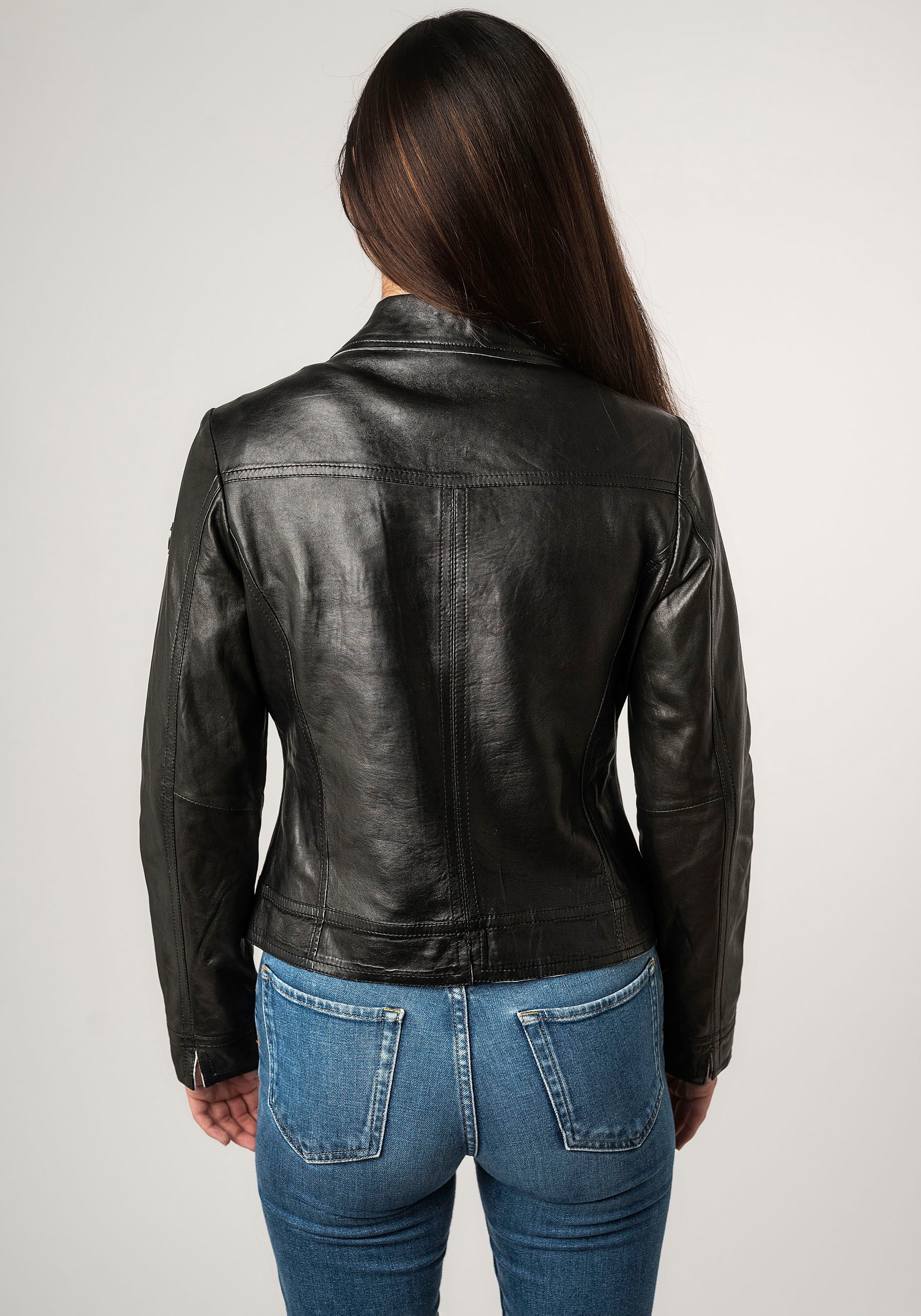 Mauritius Lederjacke »MWLusan« mit Umlegekragen