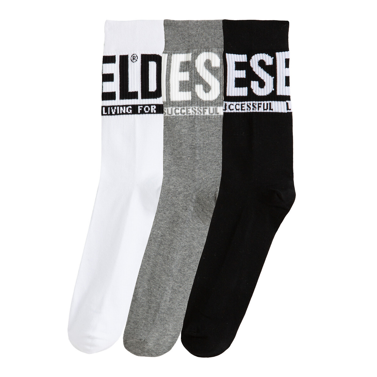 DIESEL<br>Conjunto de 3 pares de meias