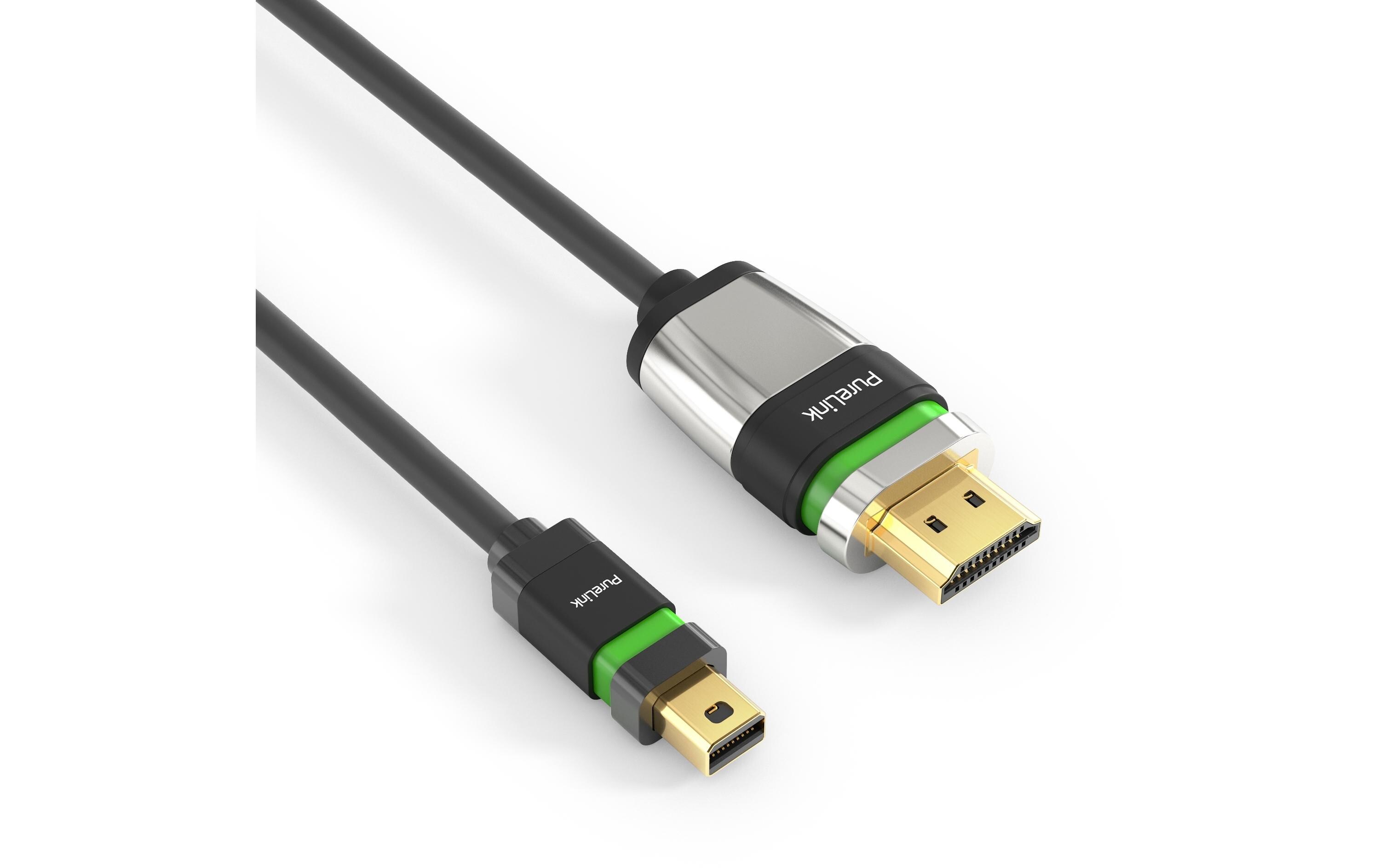 Kabel ULS Zert. 4K High Speed Mini-DisplayPort - HDMI, 1 mZertifiziertes 4K High Speed mini DisplayPort / HDMI Kabel