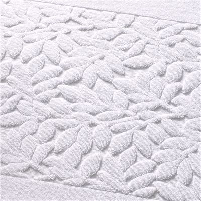 Tapis de bain, motif feuillage - 800 g/m²