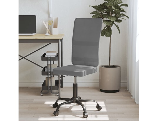 VIDAXL - Chaise de bureau gris tissu en maille