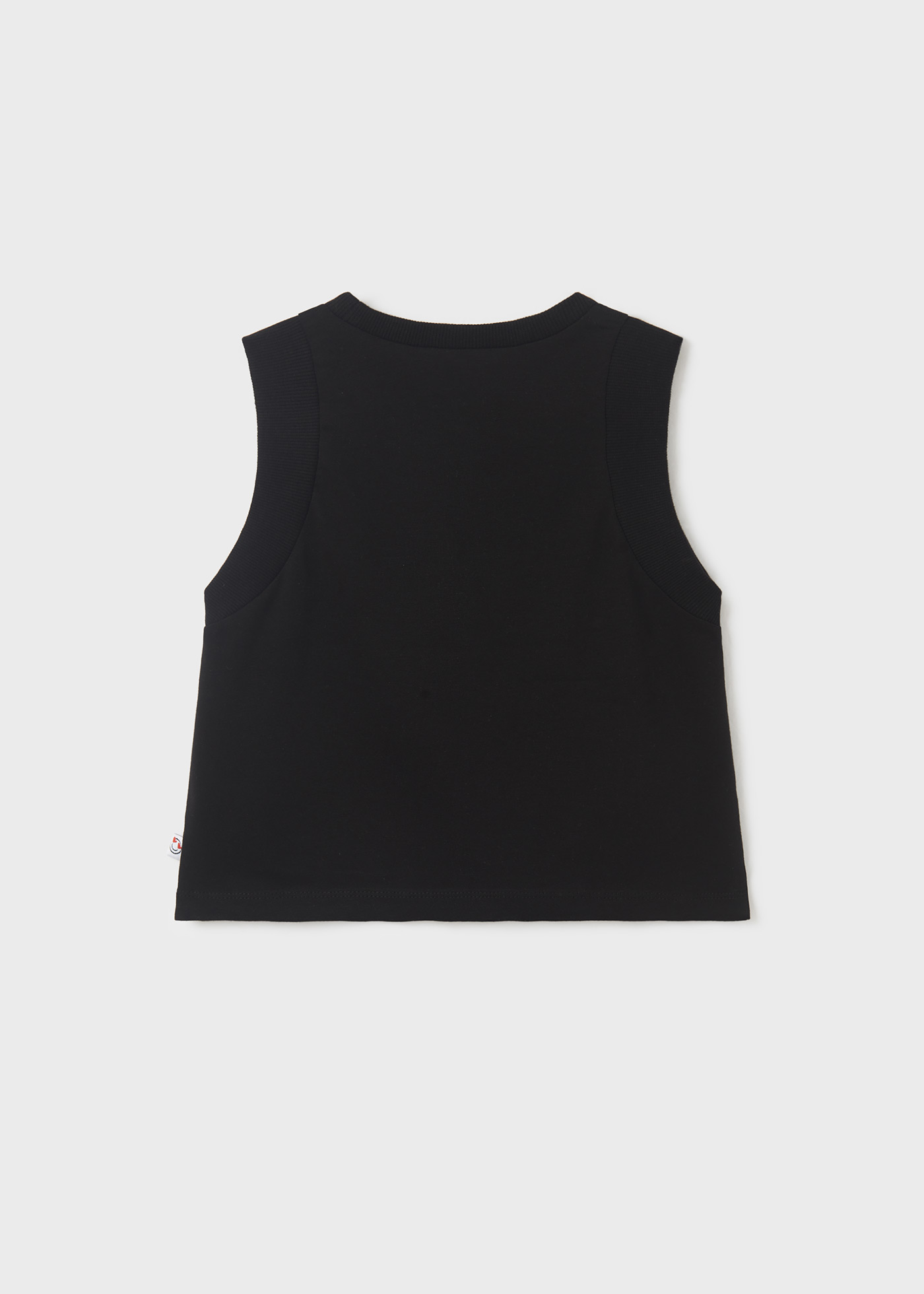 Camiseta regata de algodão sustentável para meninas