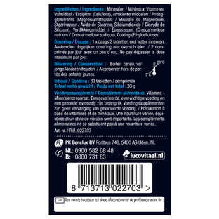 Lucovitaal Magnesium Vitaminen Mineralen Compleet 30TB