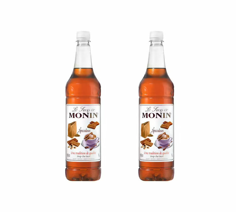 Sirop Monin saveur Speculoos - Bouteille plastique - 2 x 1L