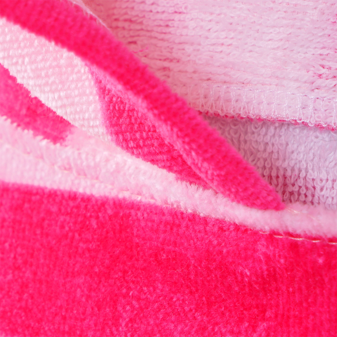 Famy Mädchen Badeponcho mit Streifen pink / rosa