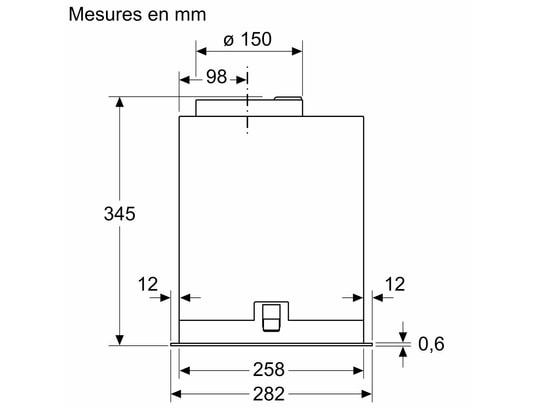 BOSCH - Groupe filtrant DLN56AC50, Série 6, Eclairage LED