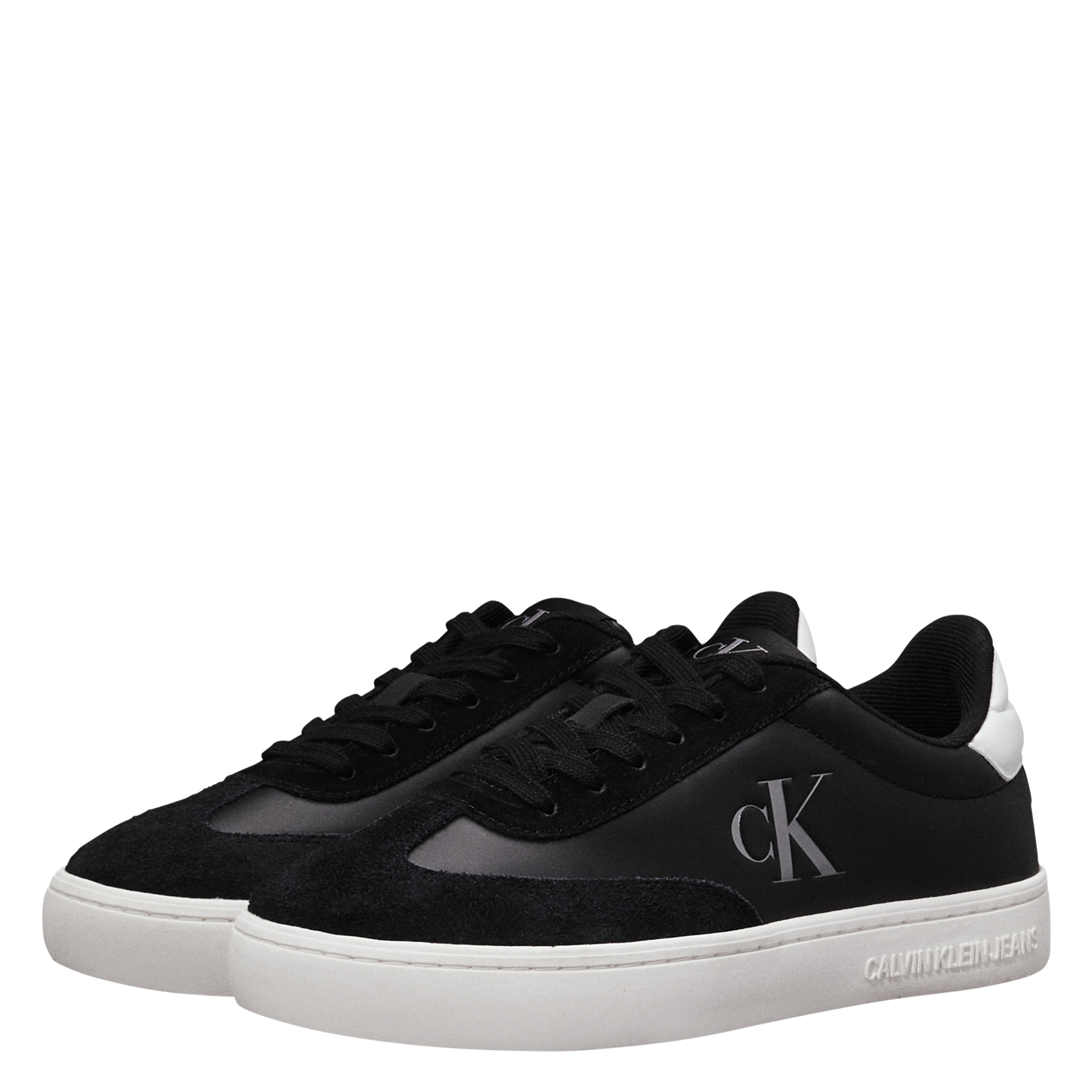 Baskets basses en cuir| Noir