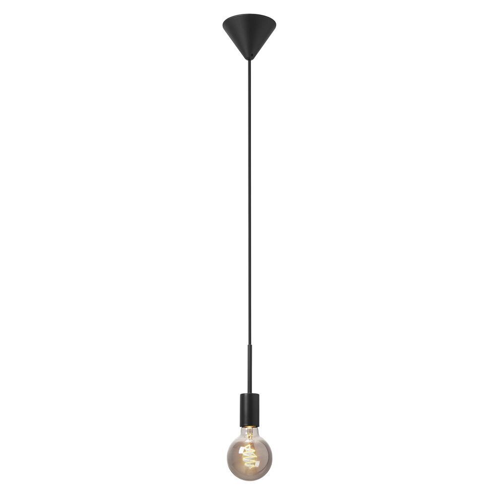 Paco hanglamp in zwart, E27, 1-lichts