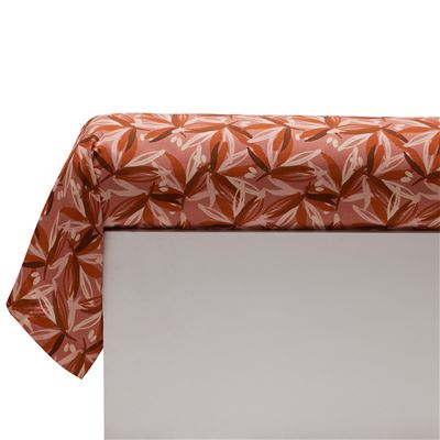 Linge de lit imprimé feuilles - BECQUET CRÉATION.