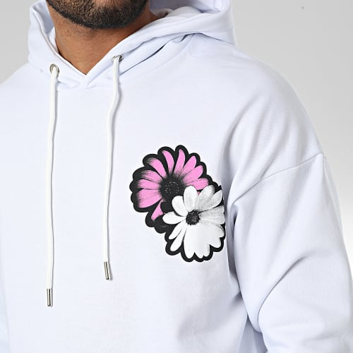 Sweat Capuche LL691 Blanc