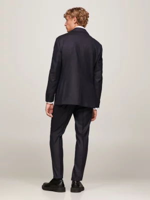 Blazer de corte regular em mistura de lã italiana