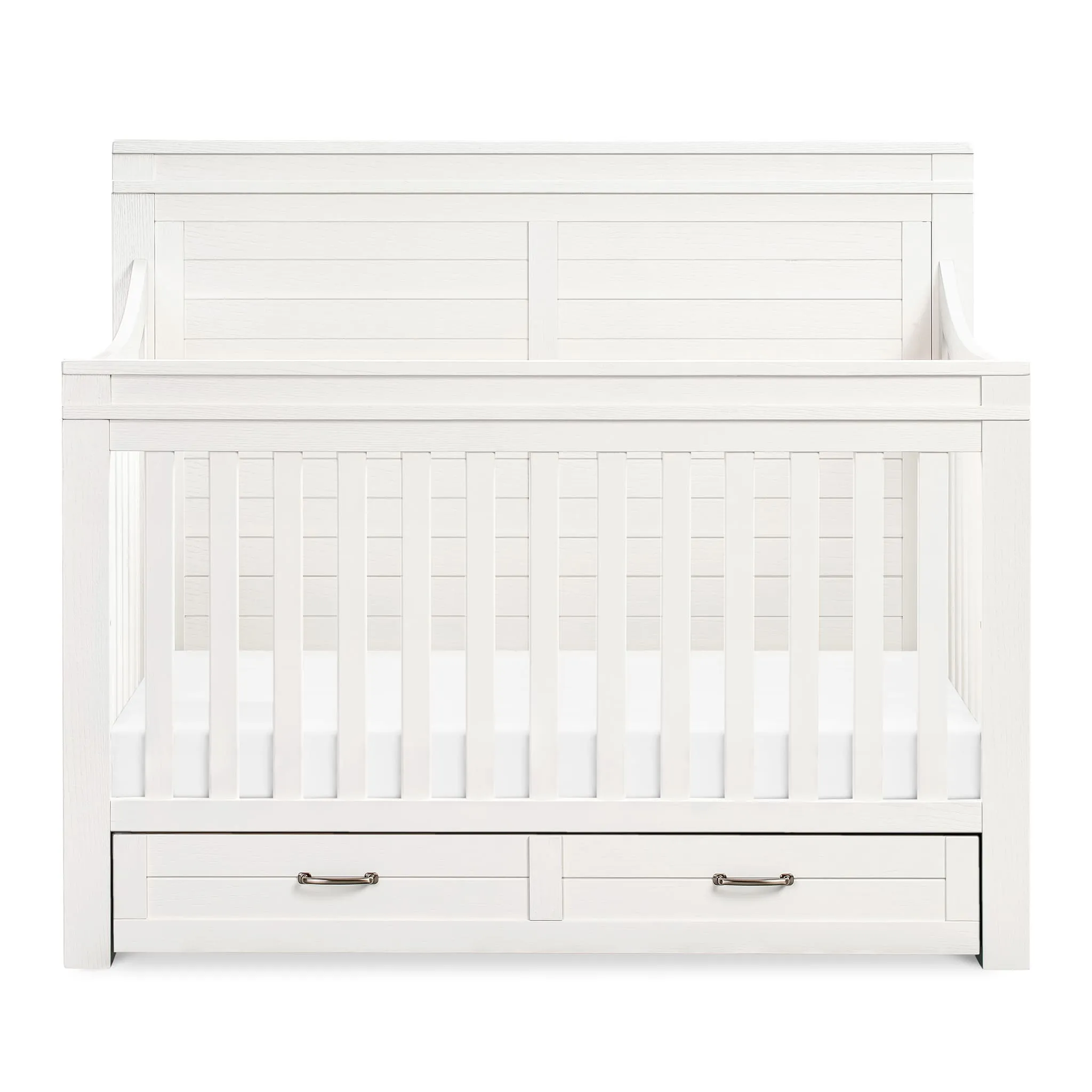 Million Dollar Baby Couchette Convertible 4 en 1 Wesley Farmhouse - Blanc Héritage