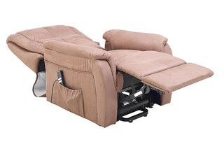 TV-Sessel FM-335L2 Bezug Mikrofaser braun 83,5x111-82x90-160cm