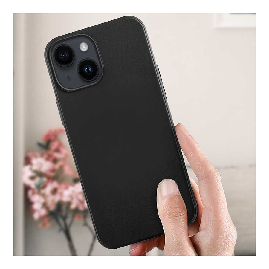 Akashi Coque de protection en silicone noir- Apple iPhone 13 / 14