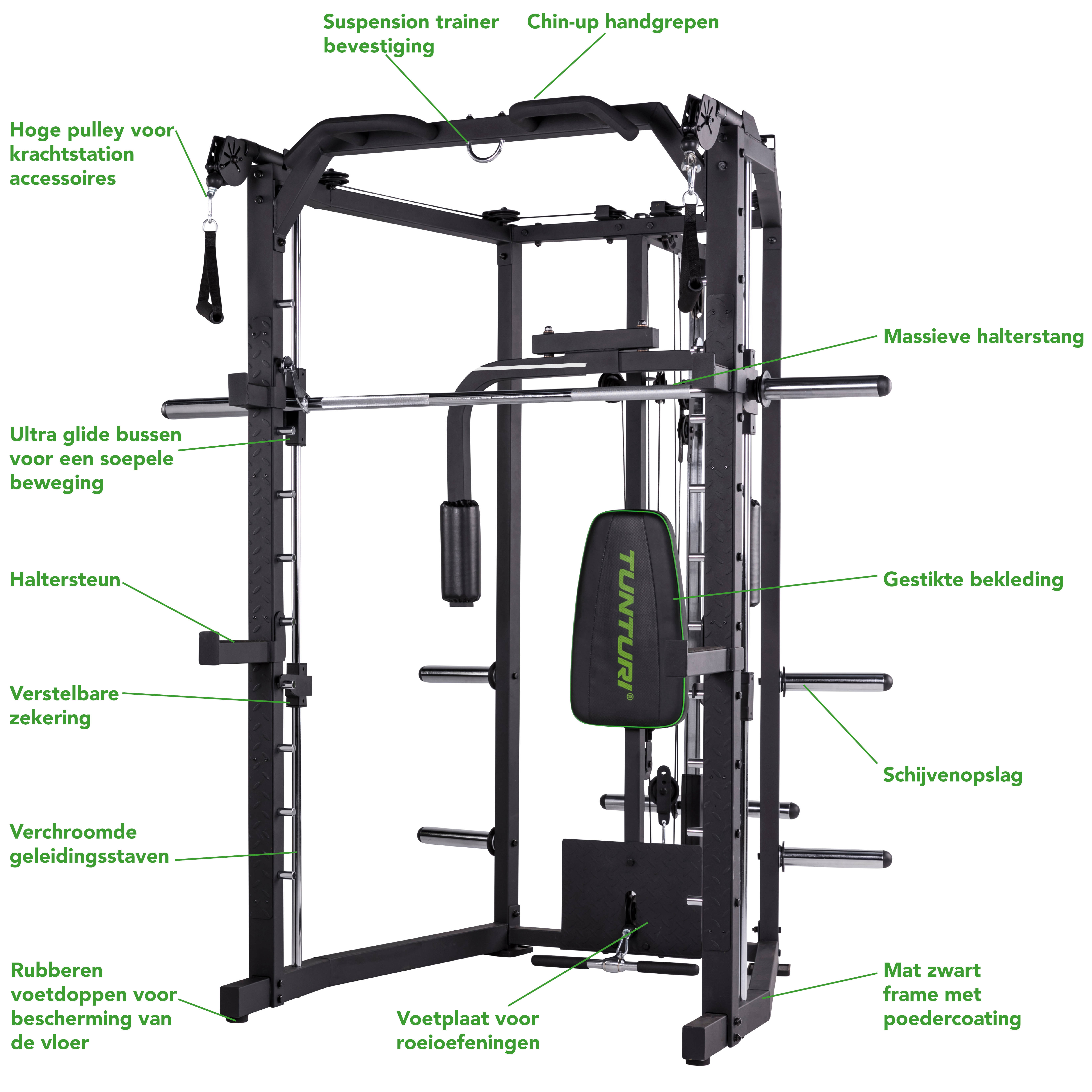 Tunturi homegym krachtstation SM80 Full Smith