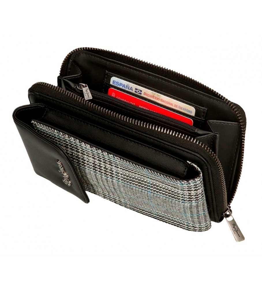 Bolsa de ombro para celular Kendra preta da Pepe Jeans