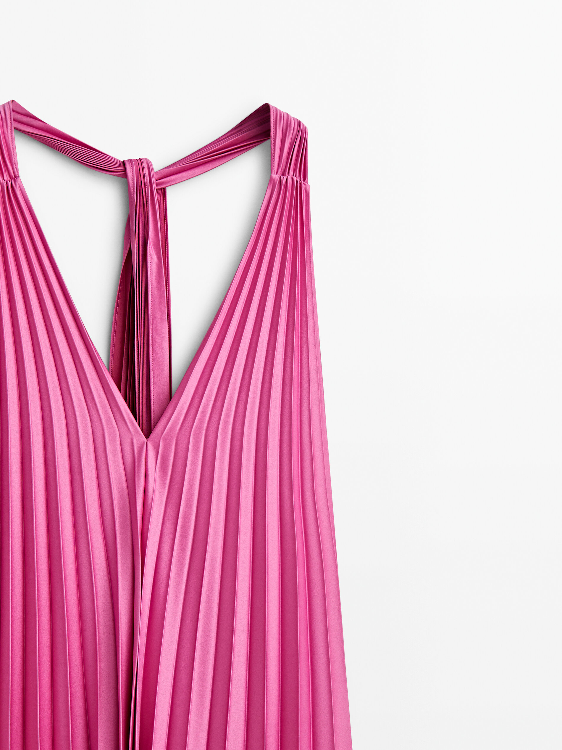 Vestido plissado amplo - Studio - ROSA