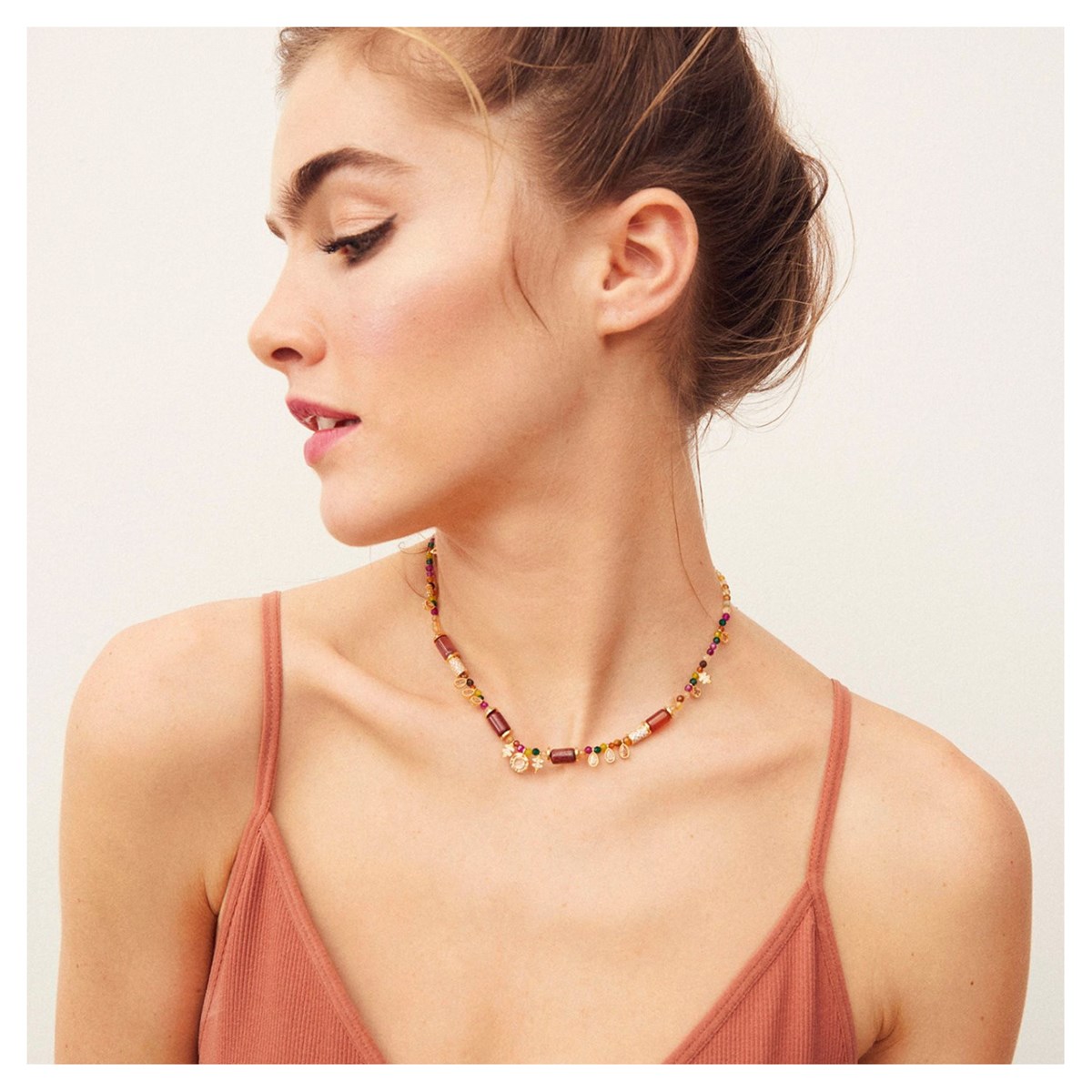 Collier Hipanema Sarcophage ocre