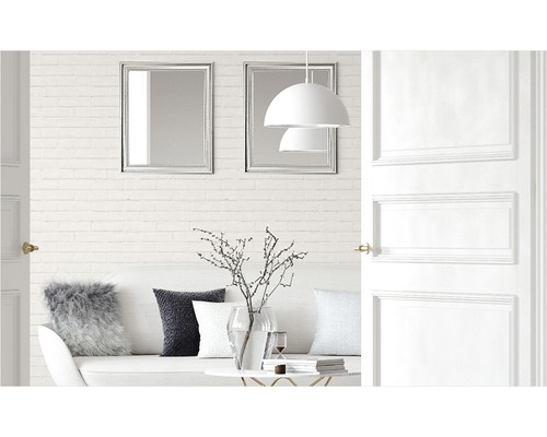 FLAIR hanglamp, 1-lichts, Ø 40 cm, wit/zilver