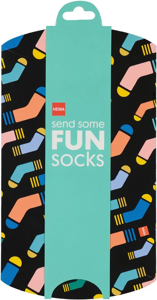 boîte d’expédition fun socks 15x12 noir
