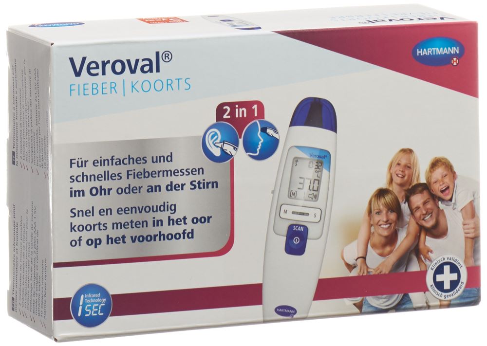 VEROVAL 2in1 Infrarot-Thermometer 1 Stk