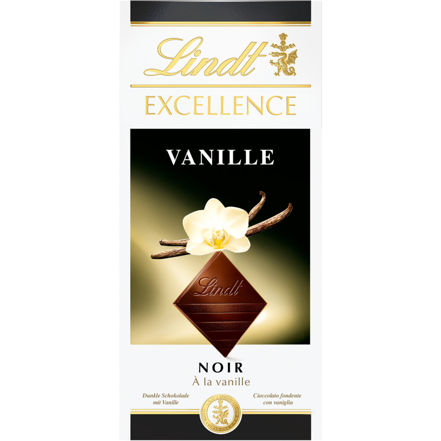 Lindt Excellence Dunkel Vanille Tafelschokolade