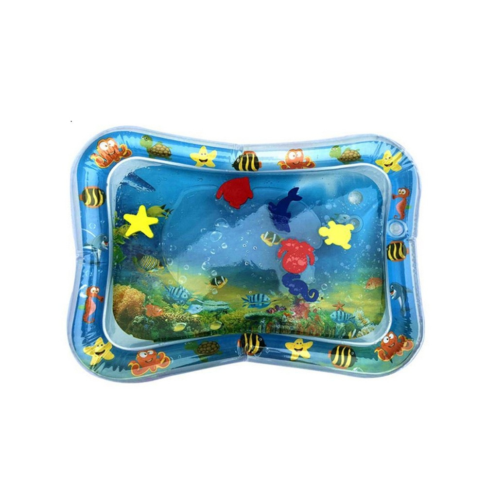 (68x48cm) Baby Wasser Spiel Matte Aufblasbare Bauchzeit Matte - Bunt