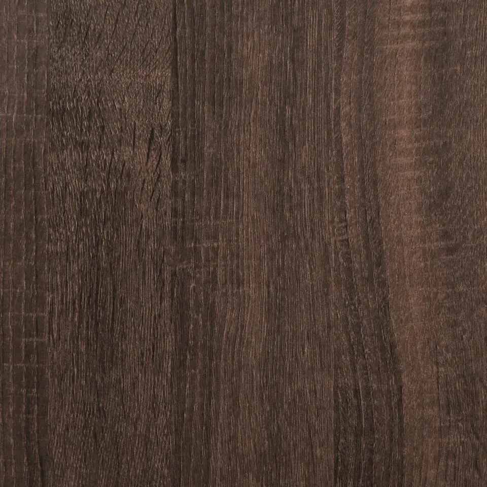 vidaXL - Schoenenkast met metalen poten 10 paar - Bruin eiken - 75x38x97,5 cm