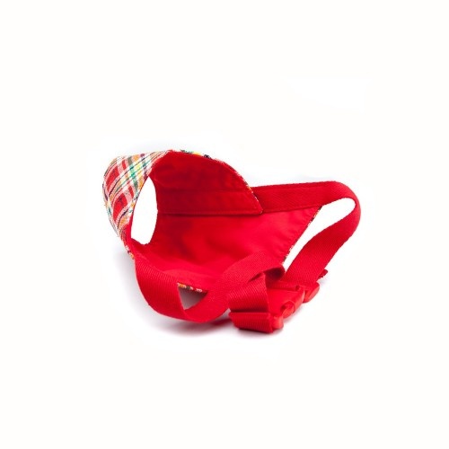 Focinheira para cães Pamppy Red Tartan, multicolorida