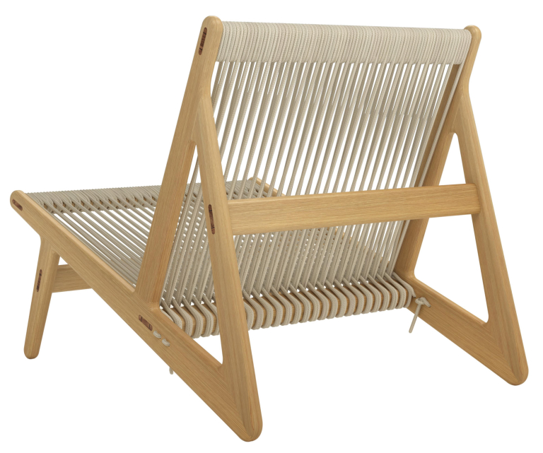 Gubi MR01 Initial fauteuil walnoot