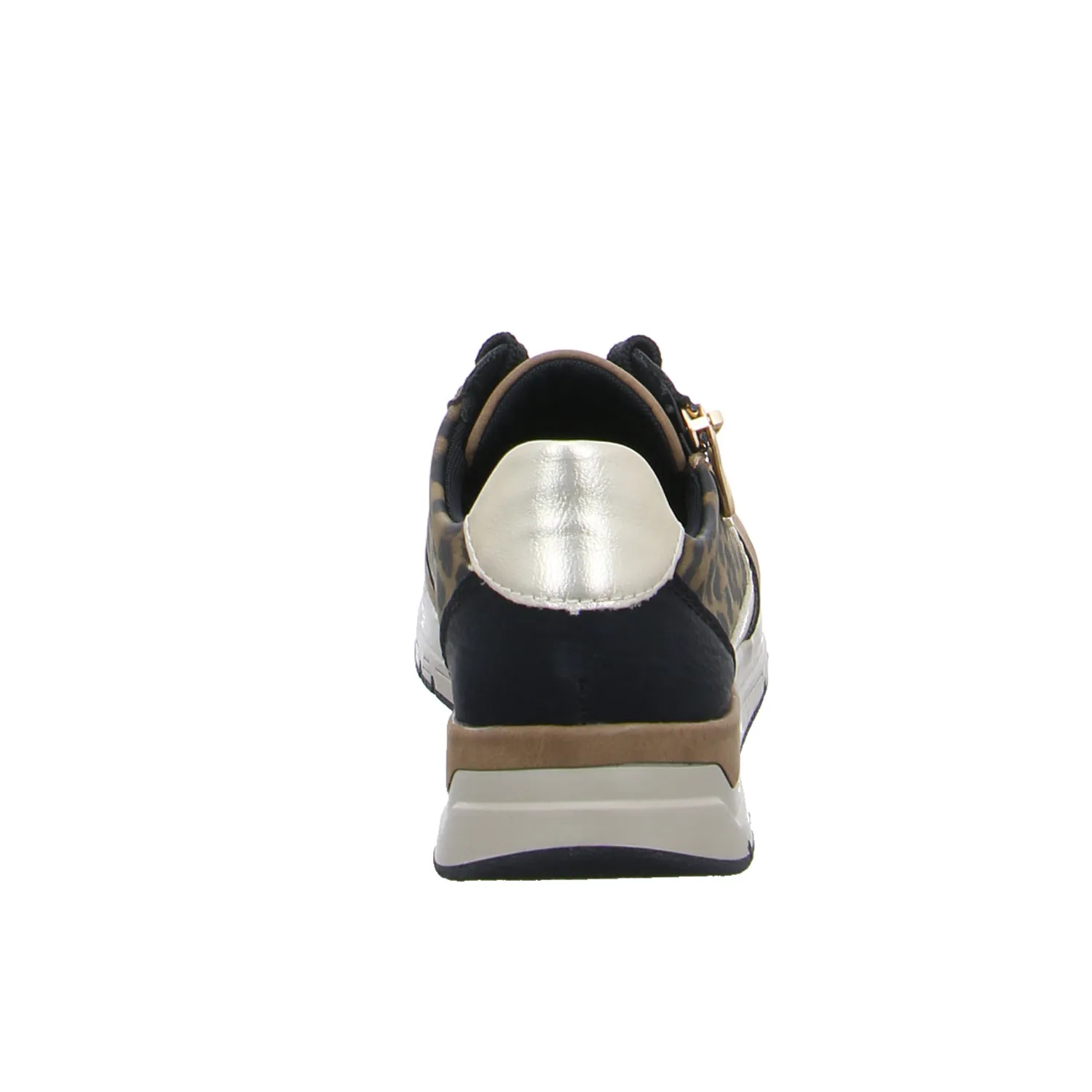 RIEKER Sneaker Beige Lederimitat  mit Wechselfussbett