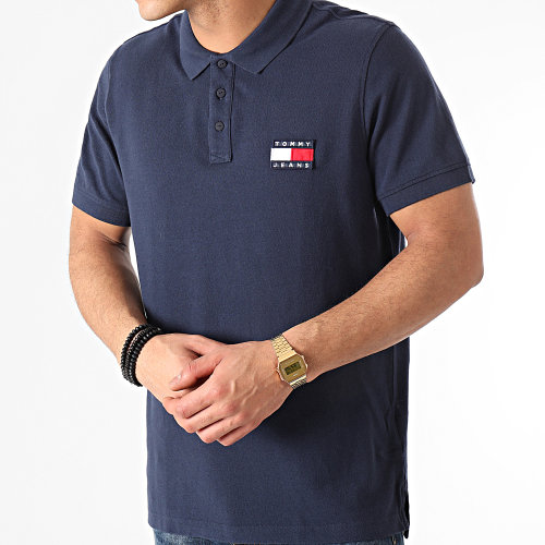 Polo Manches Courtes Tommy Badge 0327 Bleu Marine