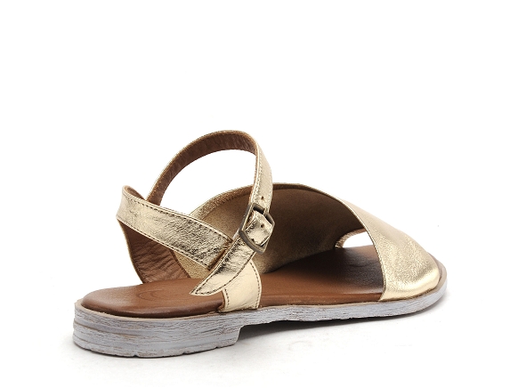 Lune et l autre nu pieds plats femme sandra or
