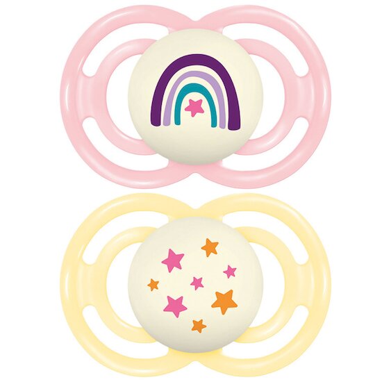 Lot de 2 Sucettes Perfect Nuit 18M+   Tendance Aléatoire        de               Mam