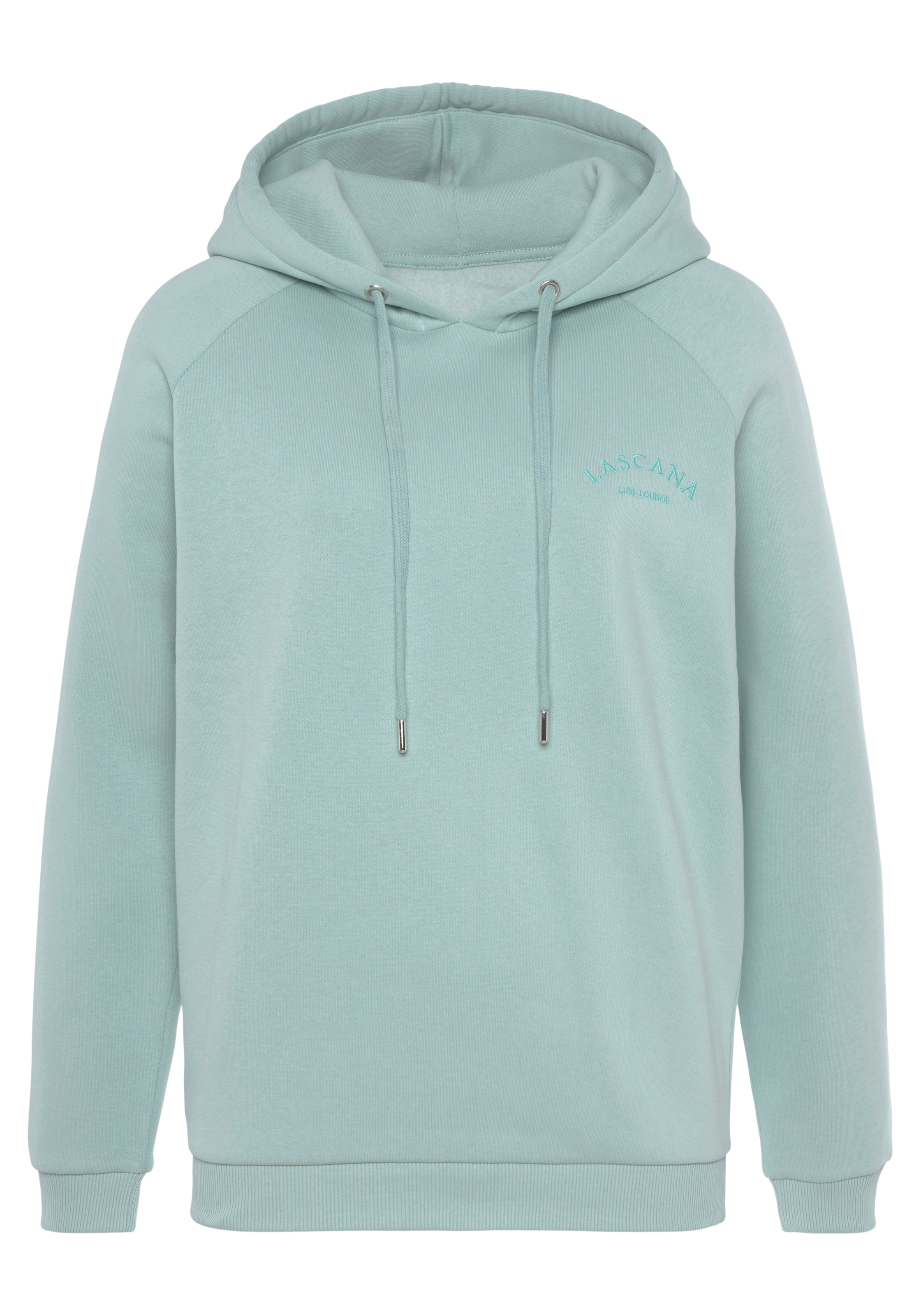 LASCANA Kapuzensweatshirt , mit Logostickerei, Loungewear