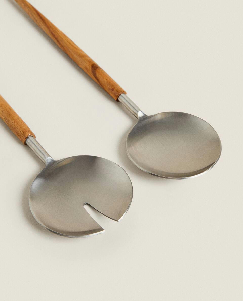 CONJUNTO DE TALHERES DE SERVIR EM AÇO