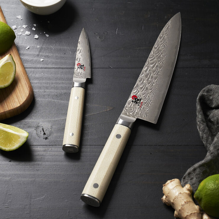 MIYABI Mikoto Urtekniv 90 Glatslebet Beige