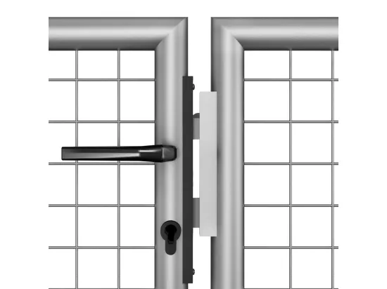 Porte de jardin Acier galvanisé 306x200 cm Argenté
