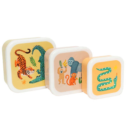 Petit Monkey Brotdose Set - Aufwärtstrend Down Animals