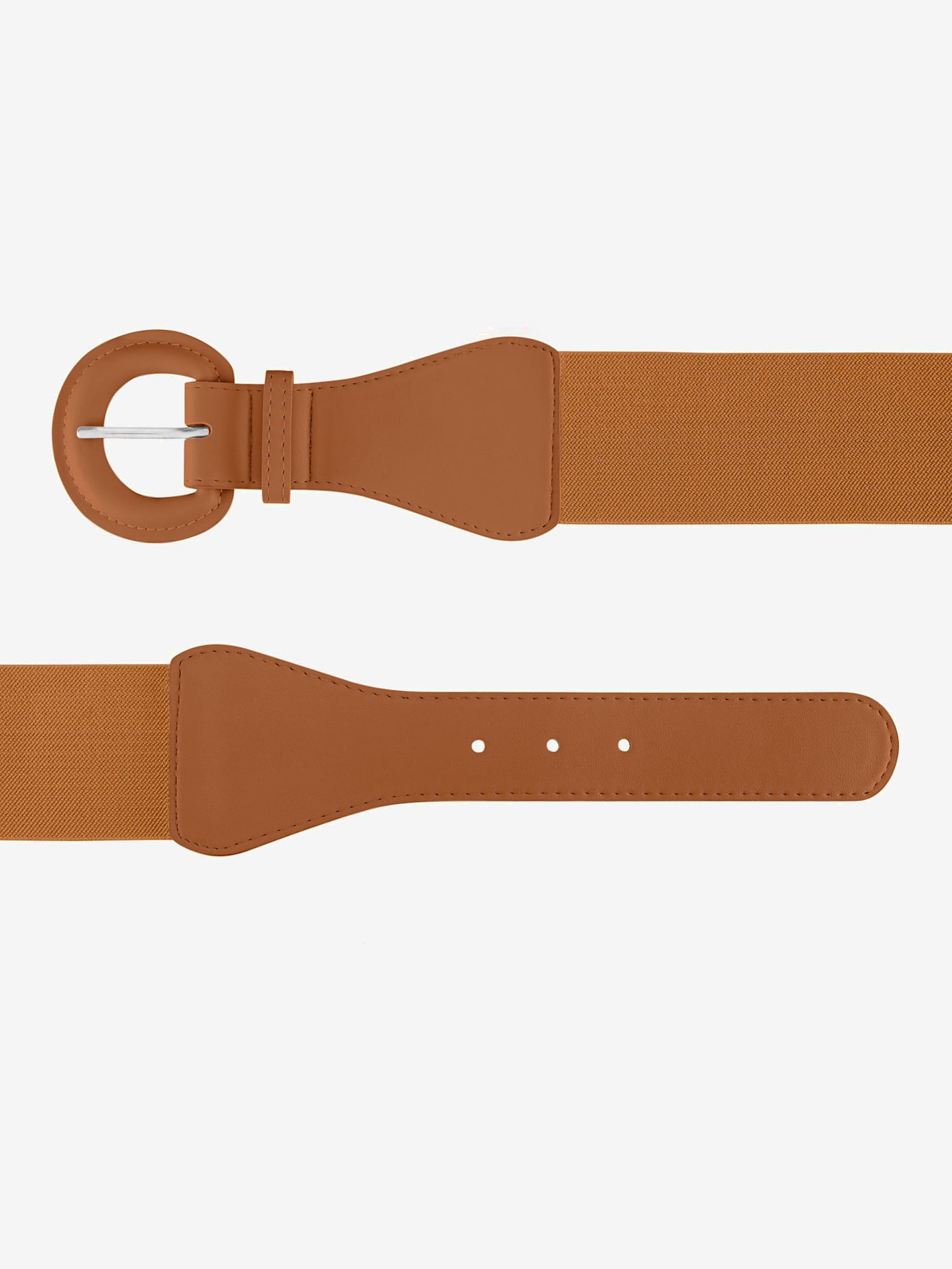 Ceinture élastique avec boucle ton sur ton
