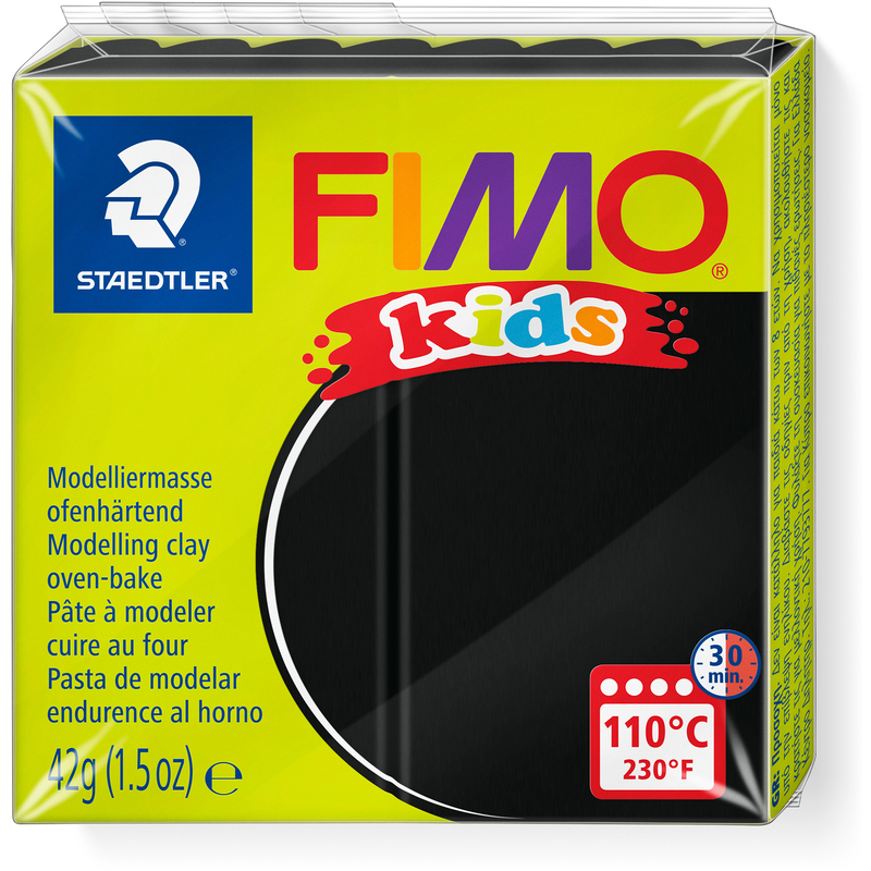FIMO Modelliermasse kids, schwarz