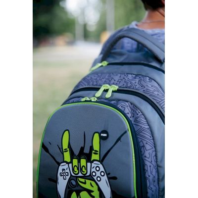Walker Fame - Sac à dos Gamer Olive - 2 compartiments - Carpentras