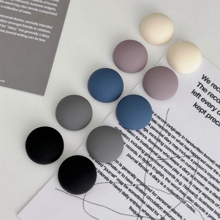 Indus - Matte cirkel koelkastmagneet (verschillende ontwerpen) / set