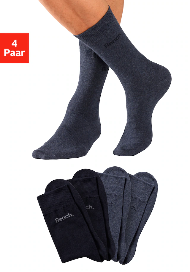 Bench. Basicsocken Packung, 4 Stk. tlg. in angenehm weicher Markenqualität