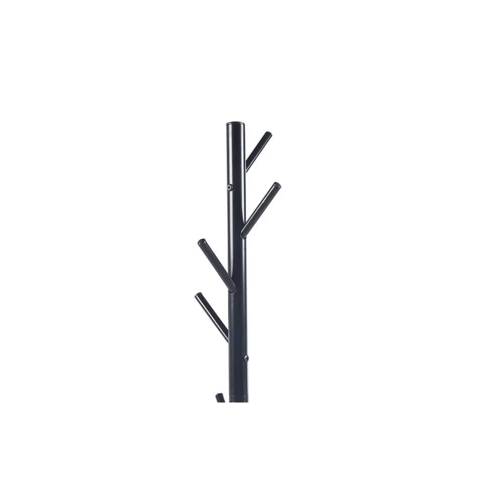 Rousseau Staande kapstok Kassie - Ø48 x 174 cm - Zwart / Metaal