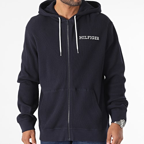 Pull Zippé Capuche Full Zip 3131 Bleu Marine