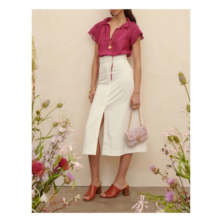 Vanessa Bruno Sac Nano Moon Tissu | Rouge