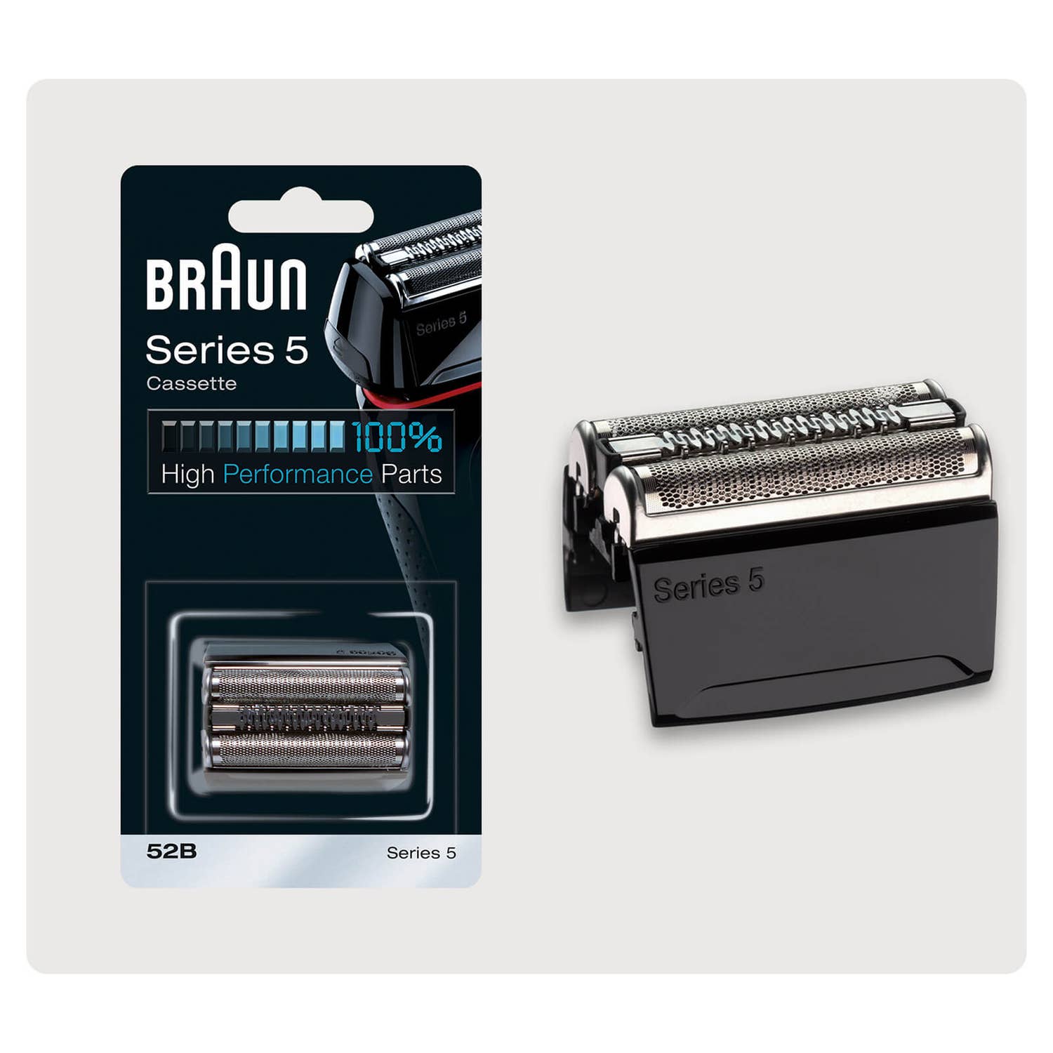 Braun Series 5 52B Elektrorasierer Scherkopf in schwarz