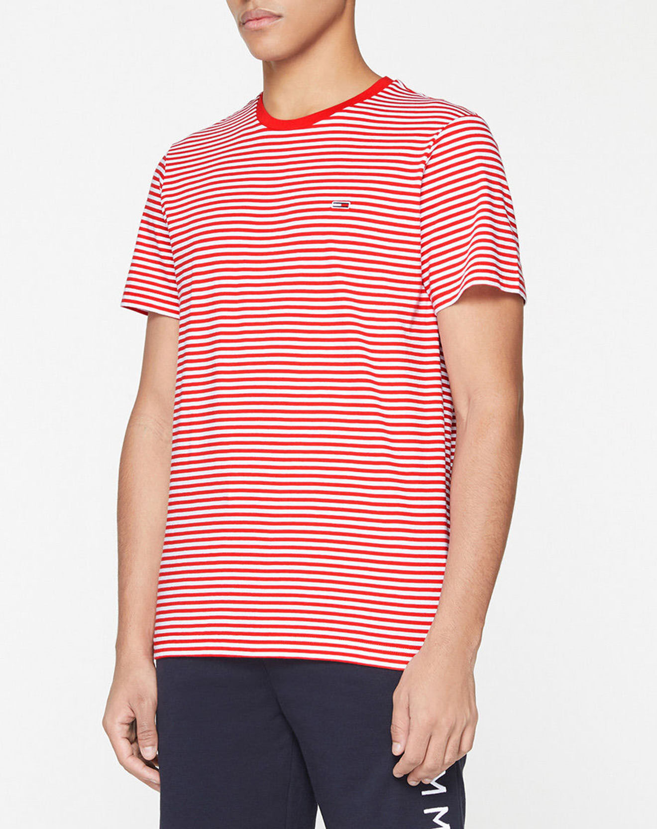 Tommy Jeans T-Shirt Tommy Classics rayé blanc/rouge