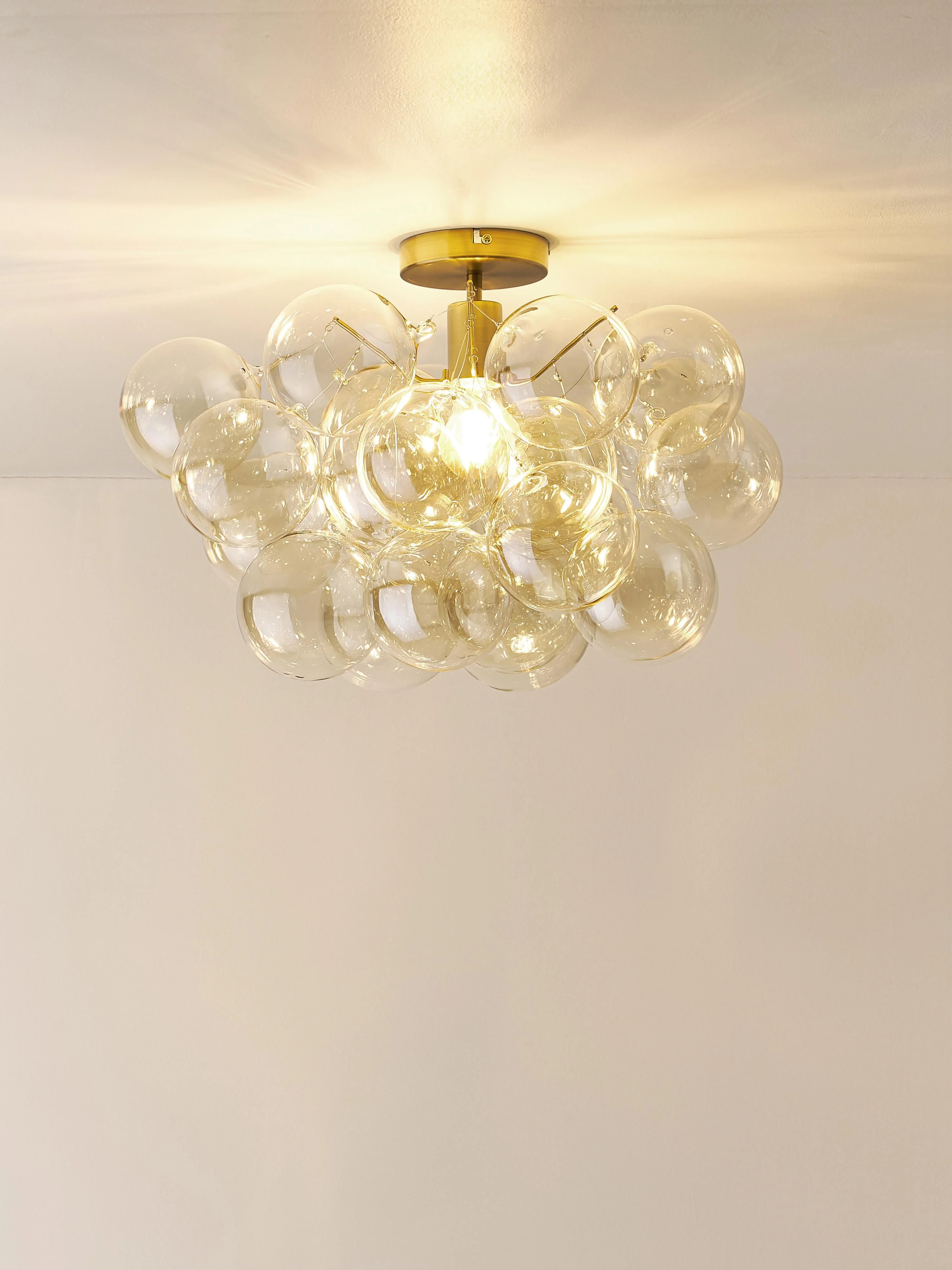 Glazen bollen plafondlamp Bubbles